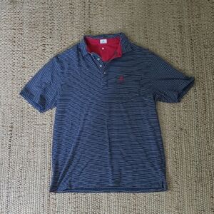 johnnie-O Blue and Red Men's Polo Shirt